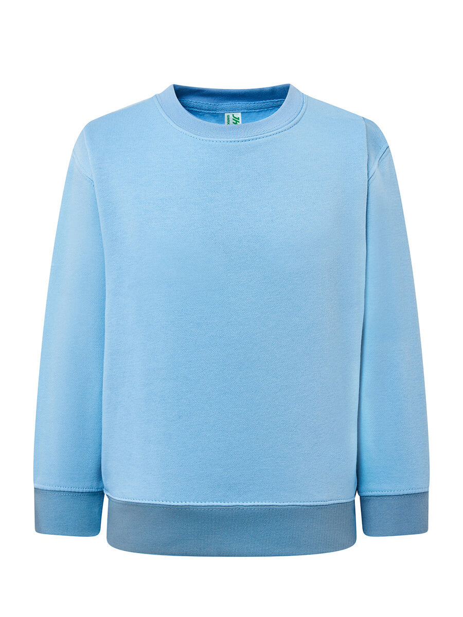 Felpa bambino girocollo premium Azzurro