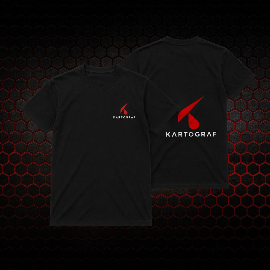 Due t-shirt nere con logo fronte e retro