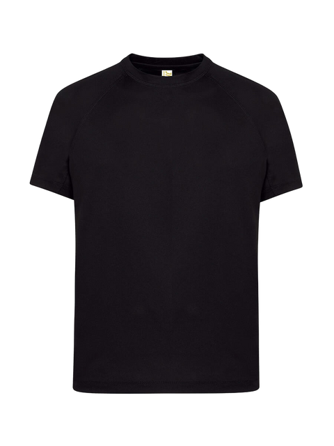 T-shirt uomo manica corta sport Nero senza sfondo