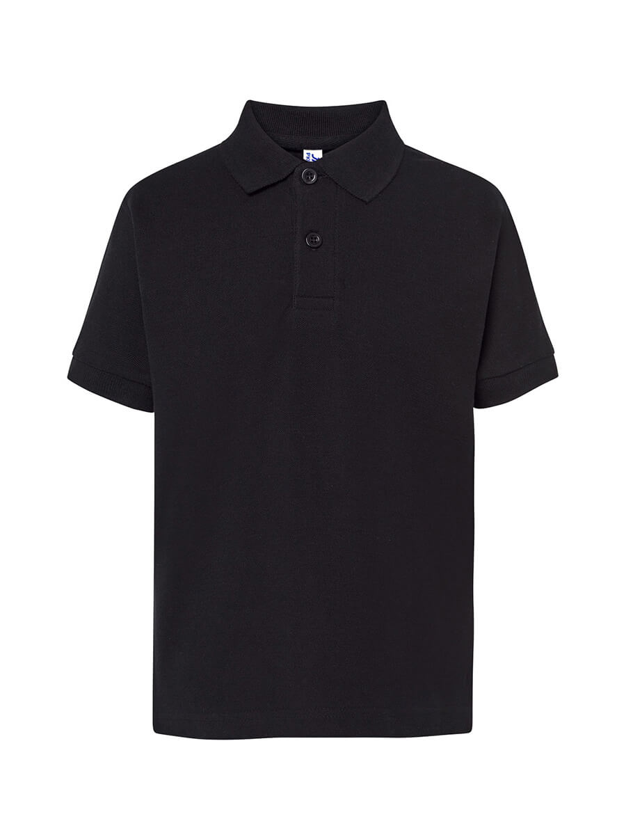 Polo bambino manica corta regular Nero