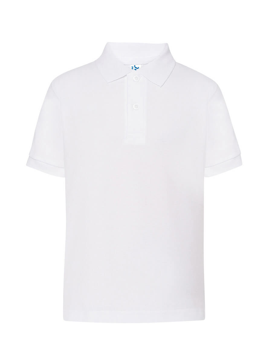 Polo bambino manica corta regular Bianco