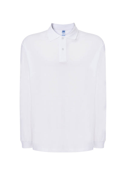 Polo uomo manica lunga regular Bianco