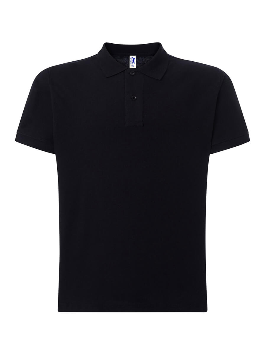 Polo uomo manica corta regular Nero