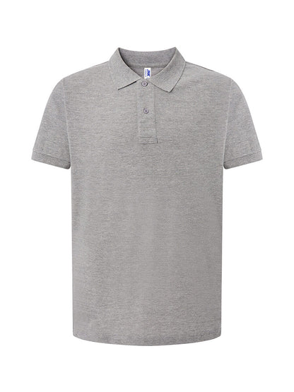 Polo uomo manica corta regular Grigio melange