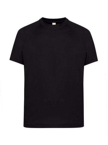 T-shirt uomo manica corta sport Nero