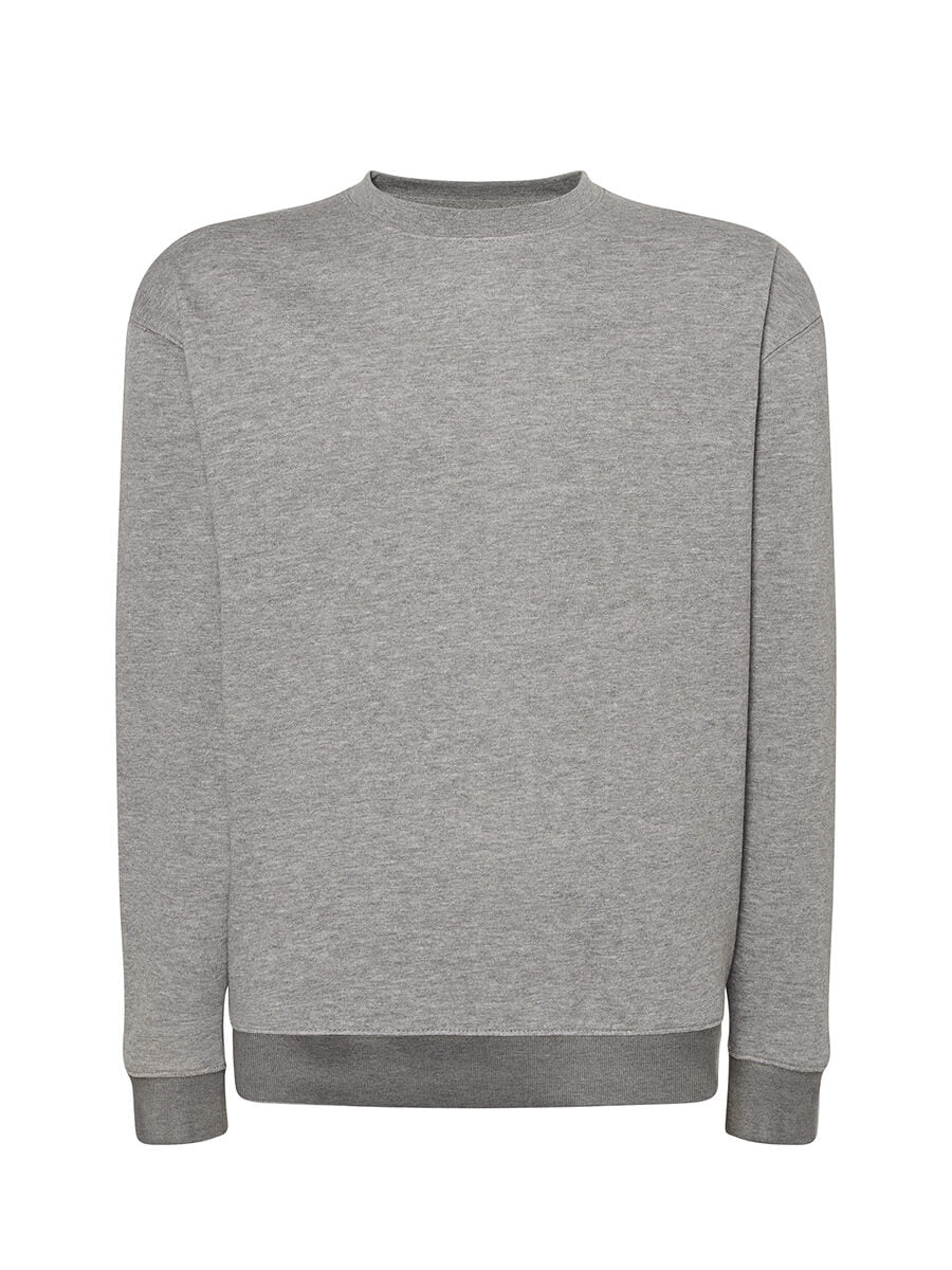Felpa unisex girocollo premium Grigio melange