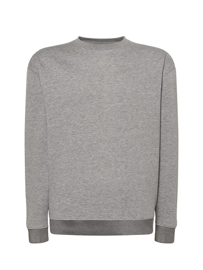 Felpa unisex girocollo premium Grigio melange