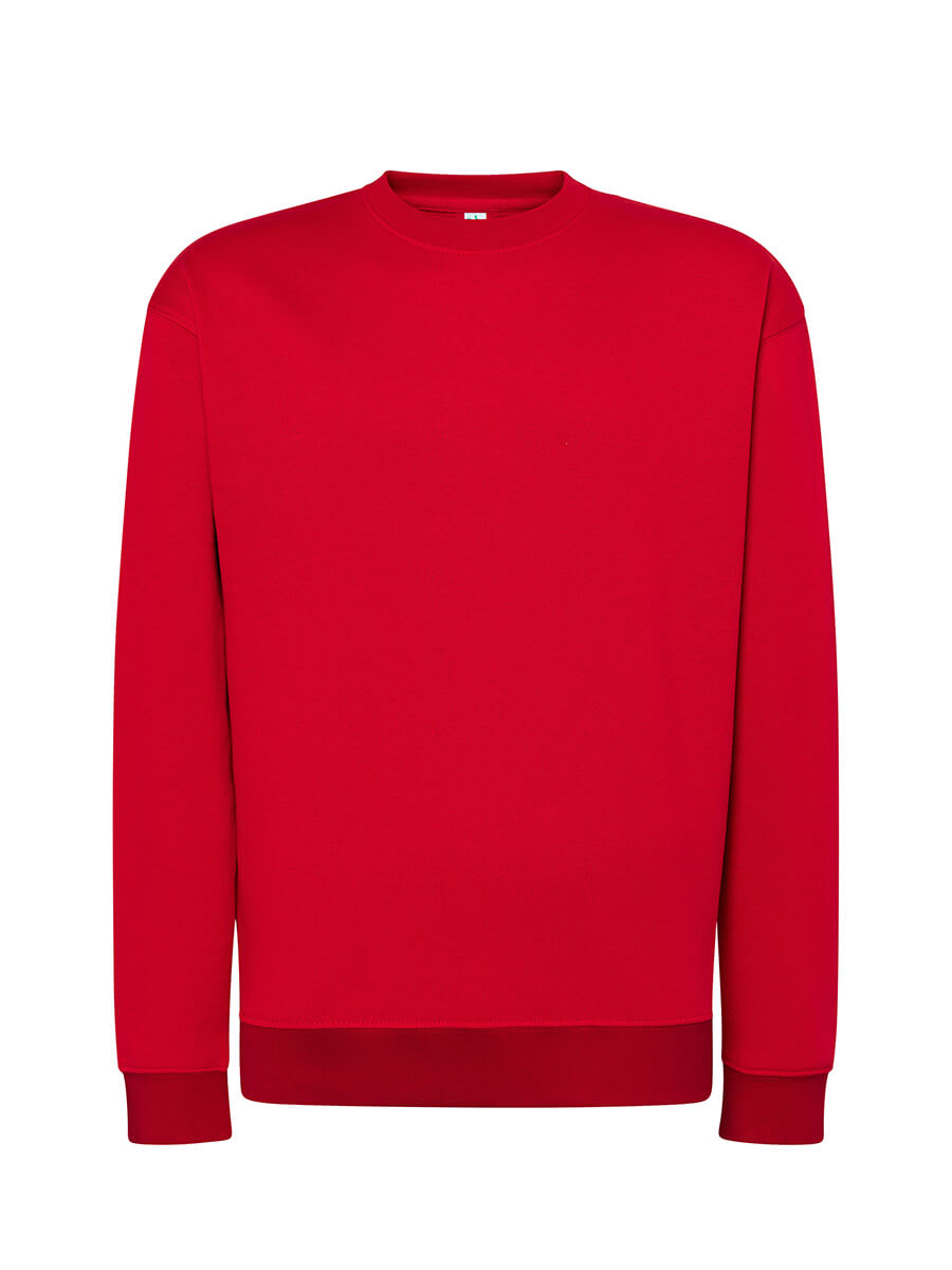 Felpa unisex girocollo premium Rosso