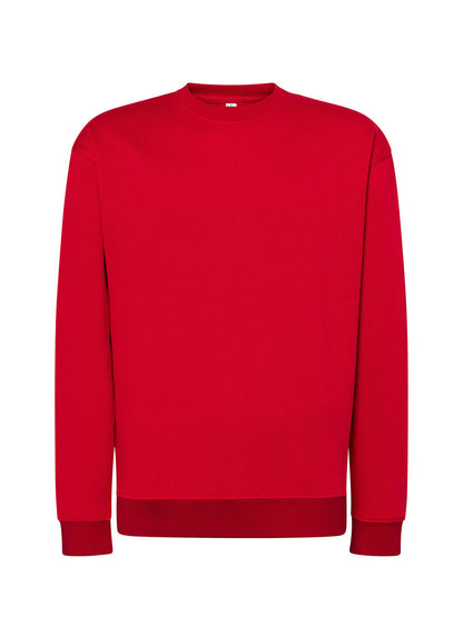 Felpa unisex girocollo premium Rosso