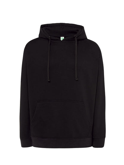 Felpa uomo cappuccio premium Nero