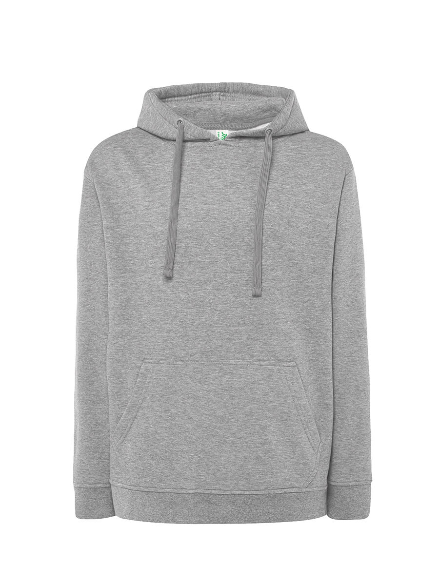 Felpa uomo cappuccio premium Grigio melange
