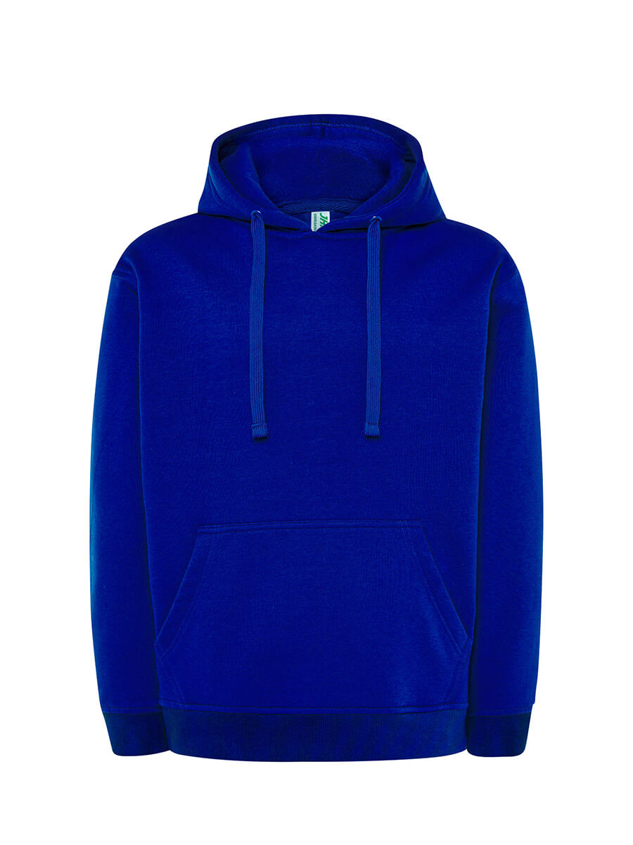 Felpa uomo cappuccio premium Blu royal