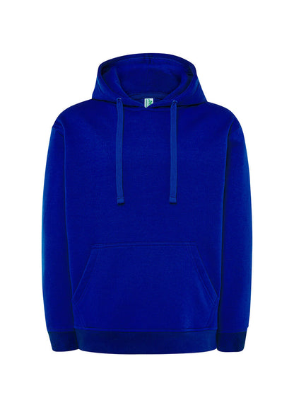 Felpa uomo cappuccio premium Blu royal