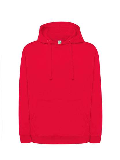 Felpa uomo cappuccio premium Rosso
