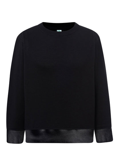 Felpa bambino girocollo premium Nero