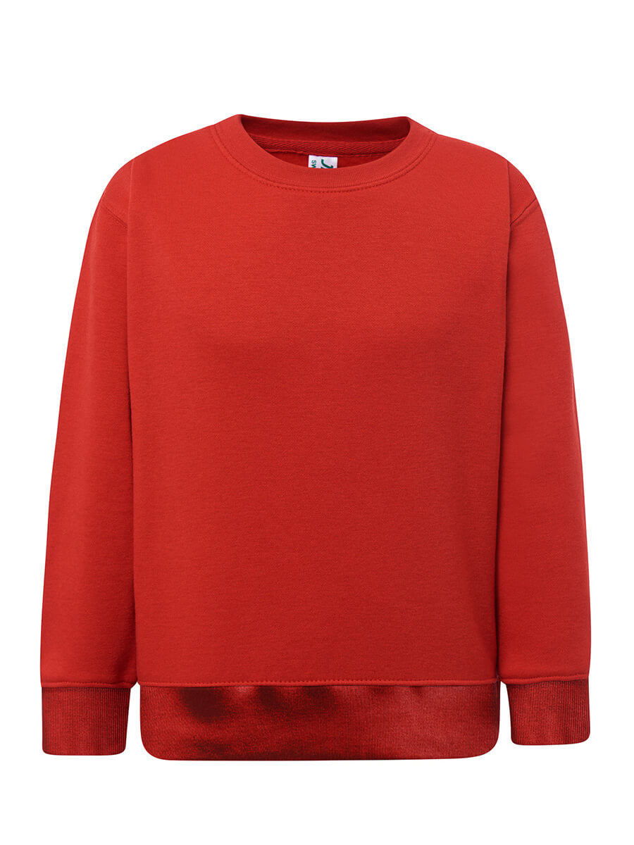 Felpa bambino girocollo premium Rosso