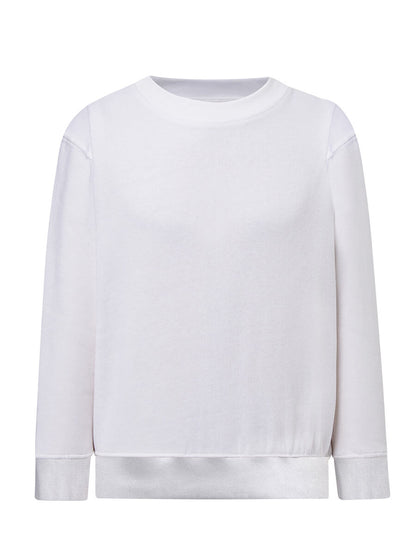 Felpa bambino girocollo premium Bianco