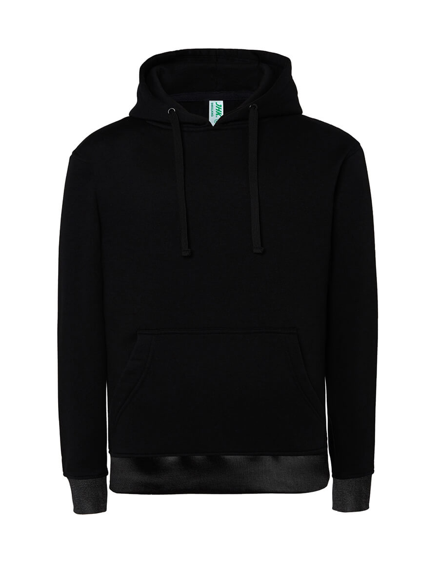 Felpa donna cappuccio premium Nero
