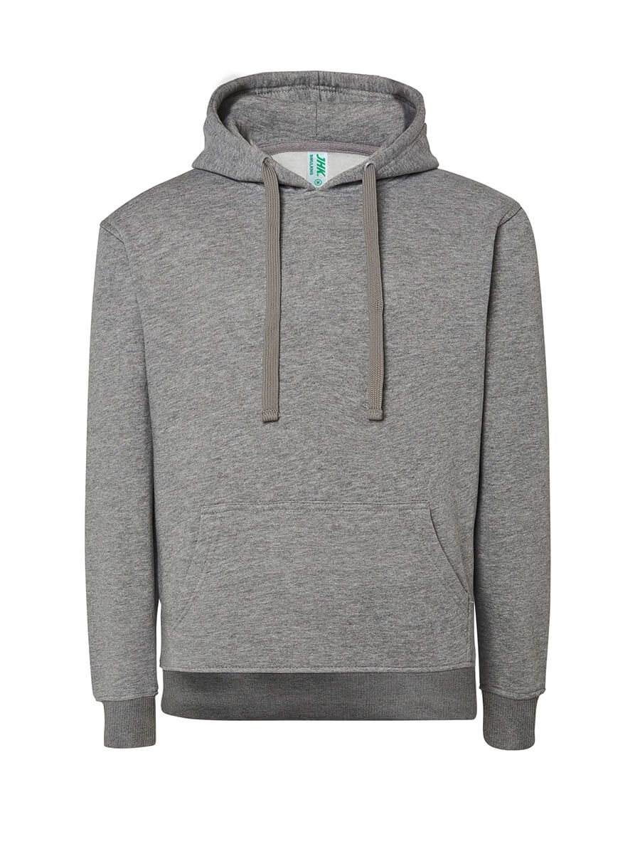 Felpa donna cappuccio premium Grigio melange