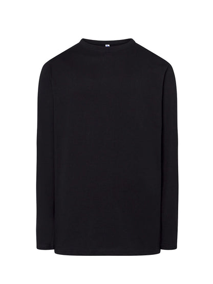 T-shirt uomo manica lunga regular Nero