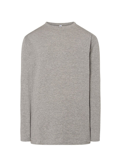 T-shirt uomo manica lunga regular Grigio melange