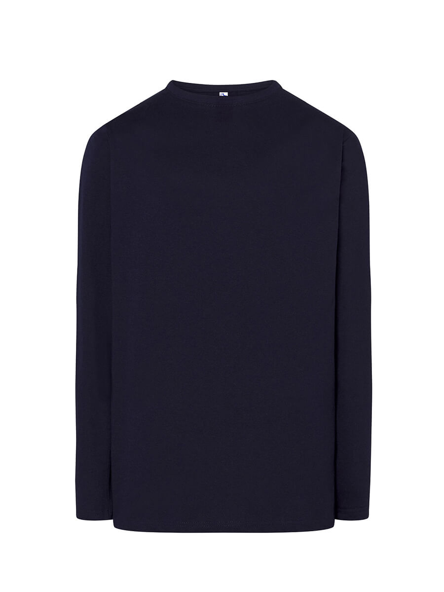 T-shirt uomo manica lunga regular Blu navy