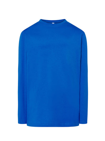 T-shirt uomo manica lunga regular Blu royal