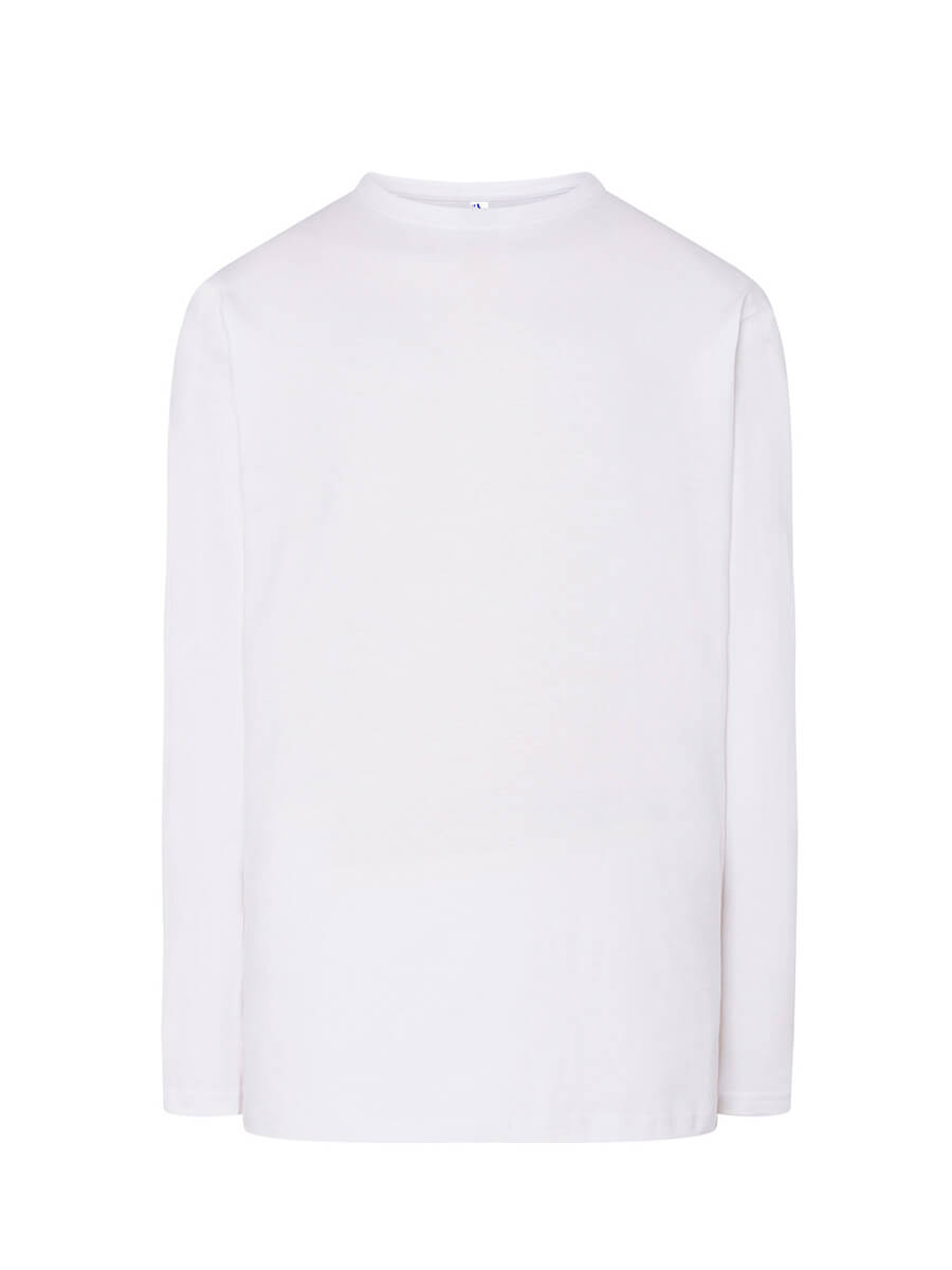 T-shirt uomo manica lunga regular Bianco