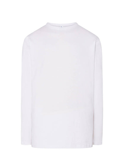 T-shirt uomo manica lunga regular Bianco