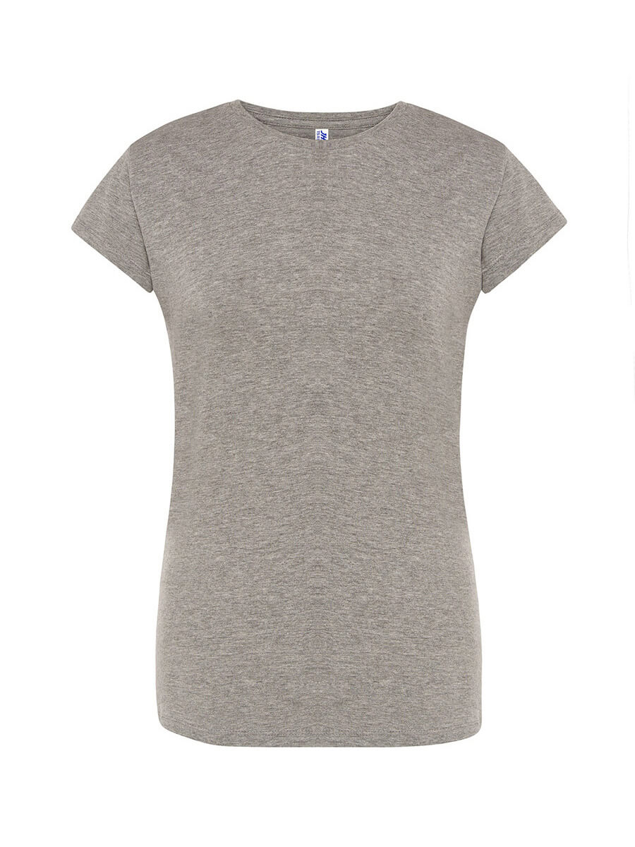 T-shirt donna manica corta regular Grigio melange