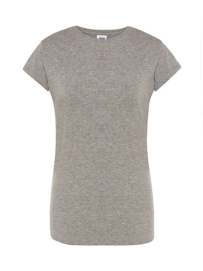 T-shirt donna manica corta premium Grigio melange