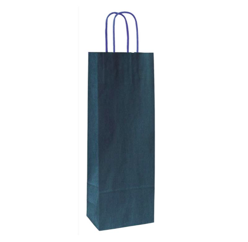 carta millerighe sealing avana stampa blu lato ruvido, manico cordino blu
