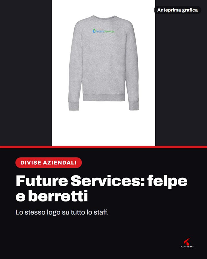 Felpe e berretti per divise aziendali