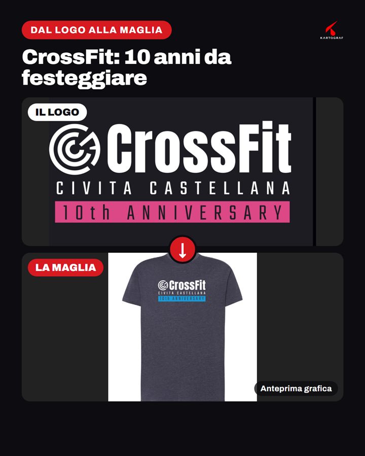 Maglie per i 10 anni di una palestra