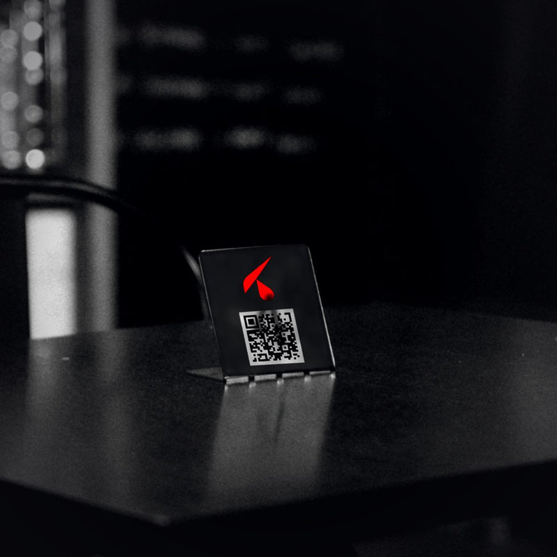 Porta-QR da tavolo stampato in 3D