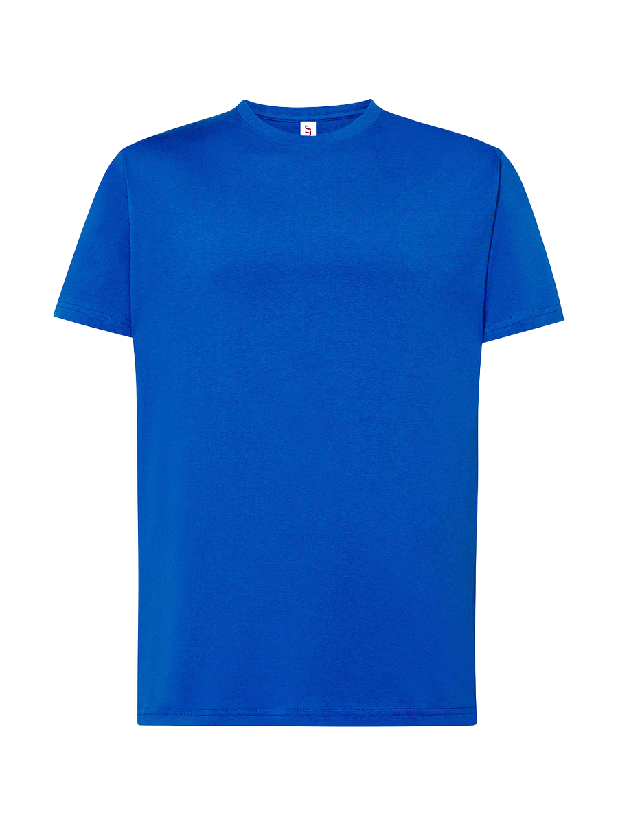 T-shirt uomo manica corta jt Blu royal senza sfondo