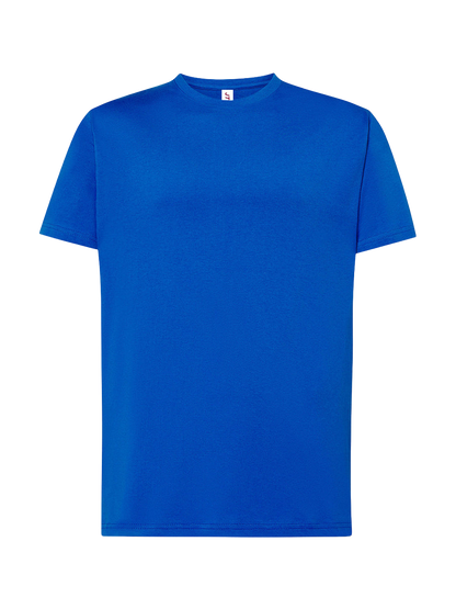 T-shirt uomo manica corta jt Blu royal senza sfondo