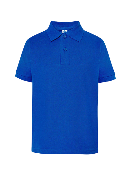 Polo bambino manica corta regular Blu royal senza sfondo