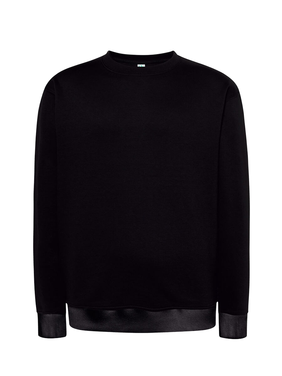 Felpa unisex girocollo premium Nero senza sfondo