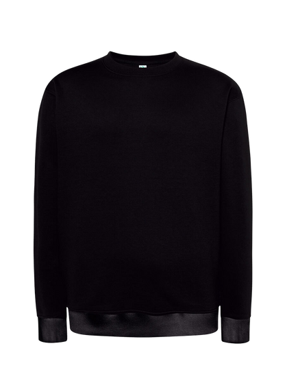 Felpa unisex girocollo premium Nero senza sfondo