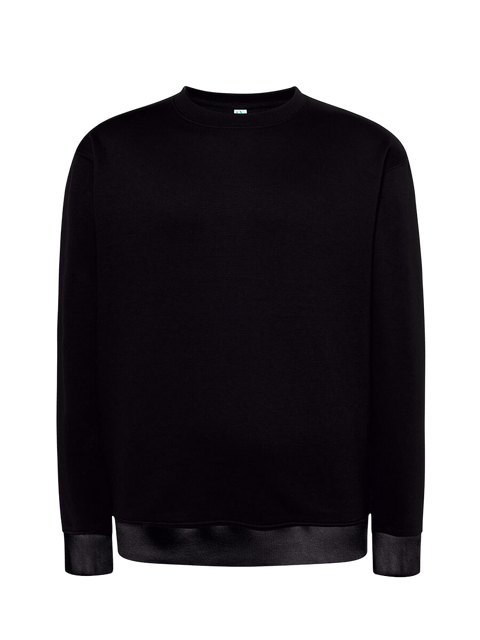 Felpa unisex girocollo premium Nero senza sfondo