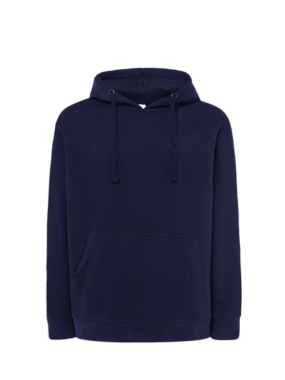 Felpa uomo cappuccio premium Blu navy senza sfondo