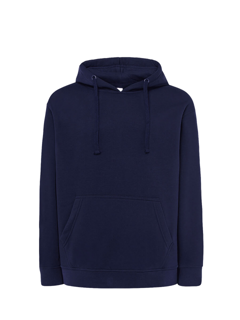 Felpa uomo cappuccio premium Blu navy senza sfondo