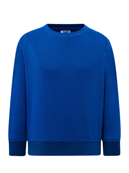 Felpa bambino girocollo premium Blu royal senza sfondo