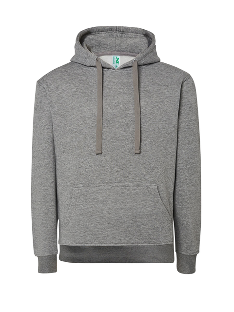 Felpa donna cappuccio premium Grigio melange senza sfondo