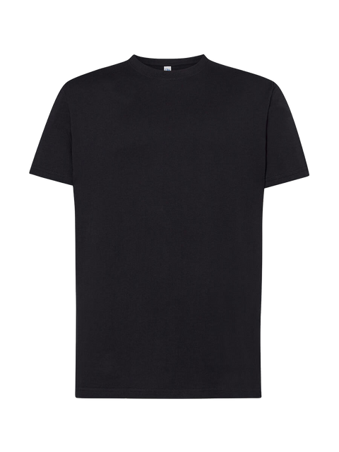 T-shirt uomo manica corta premium Nero senza sfondo