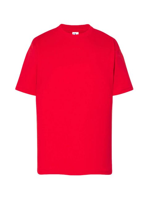T-shirt bambino manica corta regular Rosso senza sfondo