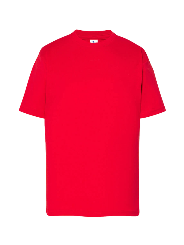 T-shirt bambino manica corta regular Rosso senza sfondo