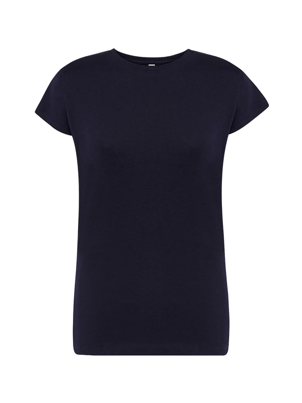 T-shirt donna manica corta regular Blu navy senza sfondo
